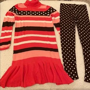 Girl’s Gymboree Sweater Dress and Legging Set